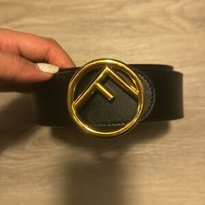 F is Fendi Belt - Multicolor leather reversible belt